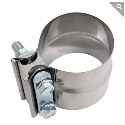 Lap Joint Band Clamps polished surface