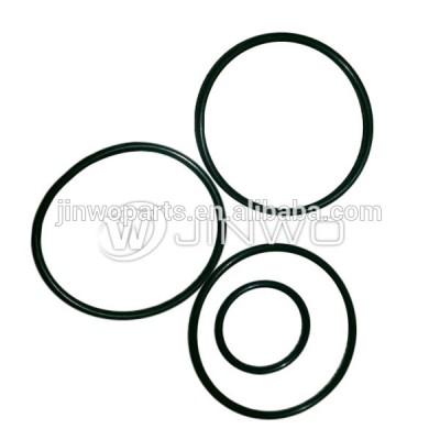 Flat rubber gasket seals round silicone ring